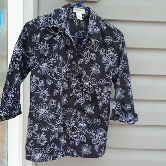 Draper's & Damon's Floral Button-Up Shirt Size SP - Picture 3 of 6